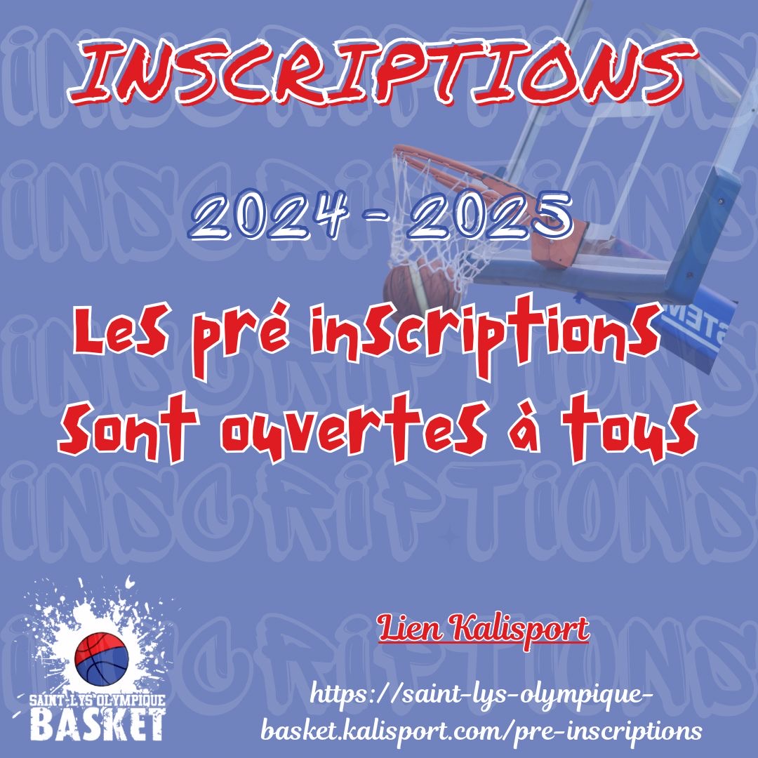 Les Pré-inscriptions 2024-2025 sont Ouvertes!